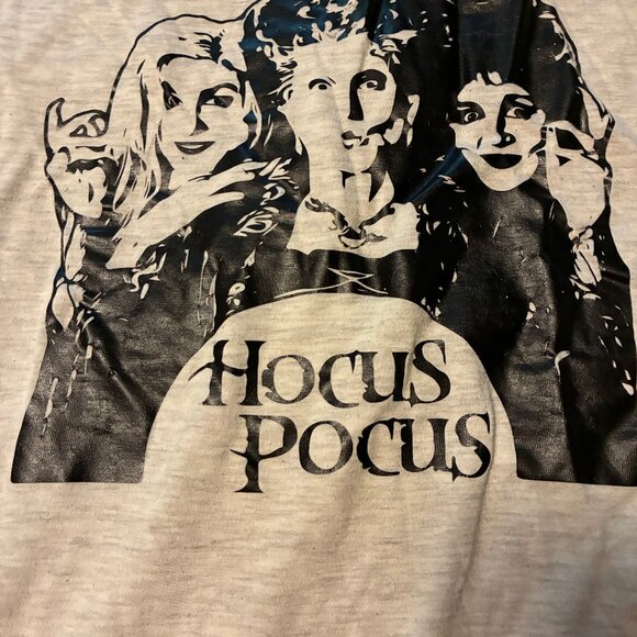 Hocus Pocus Shirt Baseball Style Gray XL - Picture 8 of 8